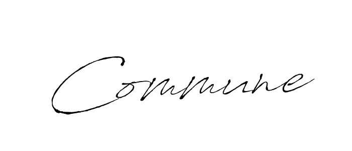 Design your own signature with our free online signature maker. With this signature software, you can create a handwritten (Antro_Vectra) signature for name Commune. Commune signature style 6 images and pictures png