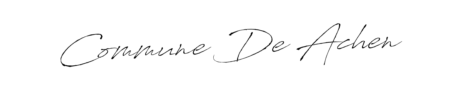 Commune De Achen stylish signature style. Best Handwritten Sign (Antro_Vectra) for my name. Handwritten Signature Collection Ideas for my name Commune De Achen. Commune De Achen signature style 6 images and pictures png