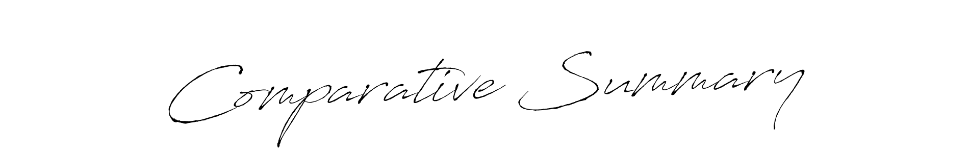 Antro_Vectra is a professional signature style that is perfect for those who want to add a touch of class to their signature. It is also a great choice for those who want to make their signature more unique. Get Comparative Summary name to fancy signature for free. Comparative Summary signature style 6 images and pictures png