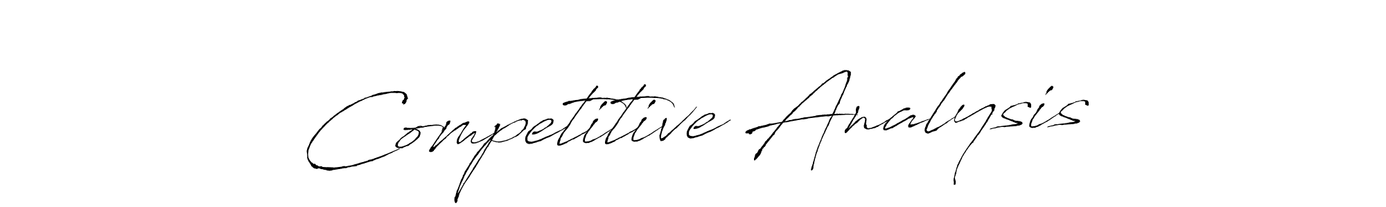 The best way (Antro_Vectra) to make a short signature is to pick only two or three words in your name. The name Competitive Analysis include a total of six letters. For converting this name. Competitive Analysis signature style 6 images and pictures png