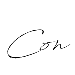 Use a signature maker to create a handwritten signature online. With this signature software, you can design (Antro_Vectra) your own signature for name Con. Con signature style 6 images and pictures png