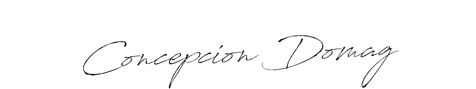 Make a beautiful signature design for name Concepcion Domag. With this signature (Antro_Vectra) style, you can create a handwritten signature for free. Concepcion Domag signature style 6 images and pictures png