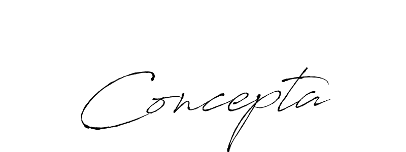 Also we have Concepta name is the best signature style. Create professional handwritten signature collection using Antro_Vectra autograph style. Concepta signature style 6 images and pictures png