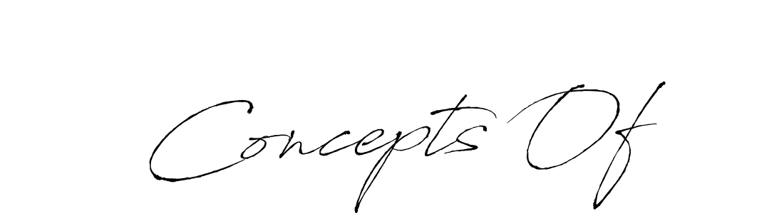 Also we have Concepts Of name is the best signature style. Create professional handwritten signature collection using Antro_Vectra autograph style. Concepts Of signature style 6 images and pictures png