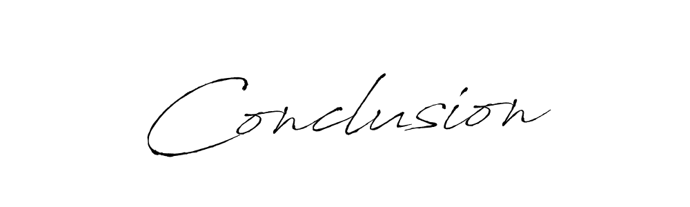 It looks lik you need a new signature style for name Conclusion. Design unique handwritten (Antro_Vectra) signature with our free signature maker in just a few clicks. Conclusion signature style 6 images and pictures png