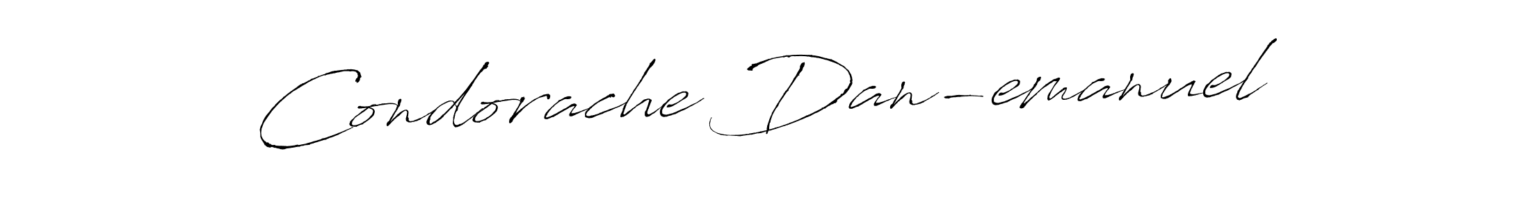 Design your own signature with our free online signature maker. With this signature software, you can create a handwritten (Antro_Vectra) signature for name Condorache Dan-emanuel. Condorache Dan-emanuel signature style 6 images and pictures png