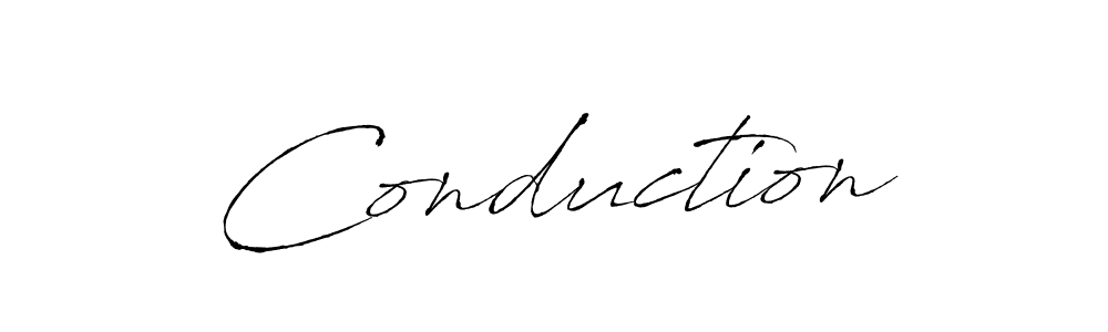 Create a beautiful signature design for name Conduction. With this signature (Antro_Vectra) fonts, you can make a handwritten signature for free. Conduction signature style 6 images and pictures png