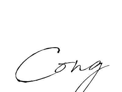 Create a beautiful signature design for name Cong. With this signature (Antro_Vectra) fonts, you can make a handwritten signature for free. Cong signature style 6 images and pictures png