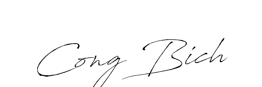 Make a beautiful signature design for name Cong Bich. Use this online signature maker to create a handwritten signature for free. Cong Bich signature style 6 images and pictures png