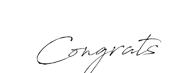 You should practise on your own different ways (Antro_Vectra) to write your name (Congrats) in signature. don't let someone else do it for you. Congrats signature style 6 images and pictures png