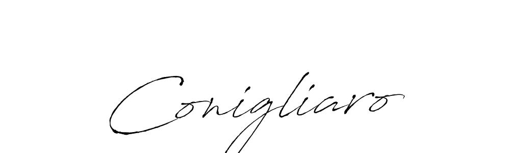 How to make Conigliaro signature? Antro_Vectra is a professional autograph style. Create handwritten signature for Conigliaro name. Conigliaro signature style 6 images and pictures png