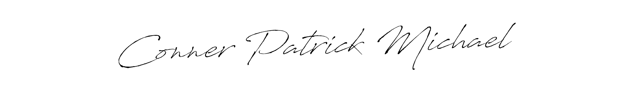 Design your own signature with our free online signature maker. With this signature software, you can create a handwritten (Antro_Vectra) signature for name Conner Patrick Michael. Conner Patrick Michael signature style 6 images and pictures png