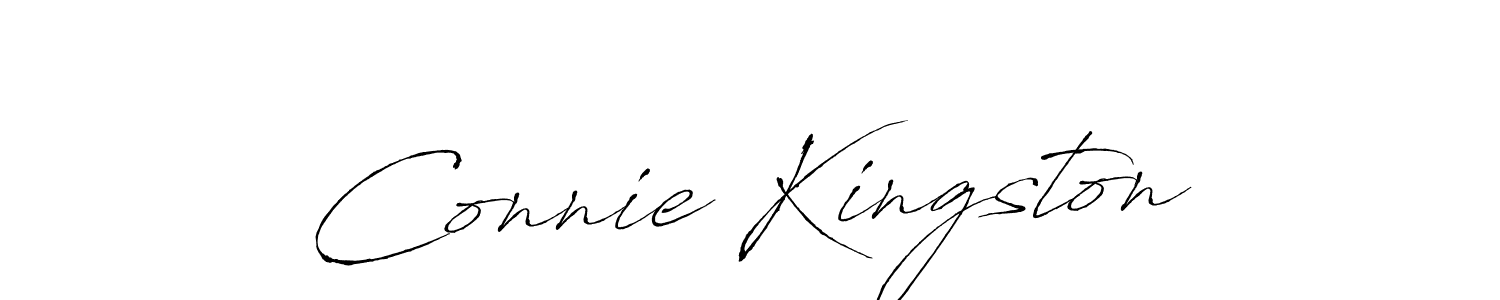 How to make Connie Kingston signature? Antro_Vectra is a professional autograph style. Create handwritten signature for Connie Kingston name. Connie Kingston signature style 6 images and pictures png