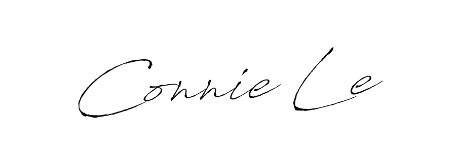 Use a signature maker to create a handwritten signature online. With this signature software, you can design (Antro_Vectra) your own signature for name Connie Le. Connie Le signature style 6 images and pictures png