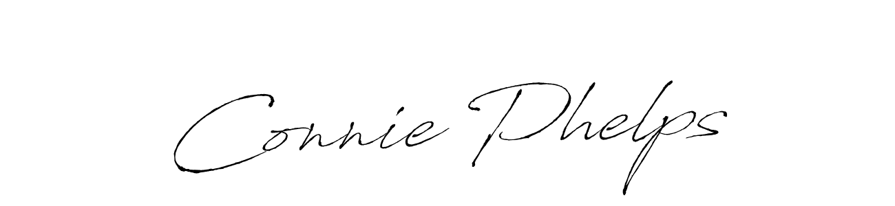 Connie Phelps stylish signature style. Best Handwritten Sign (Antro_Vectra) for my name. Handwritten Signature Collection Ideas for my name Connie Phelps. Connie Phelps signature style 6 images and pictures png