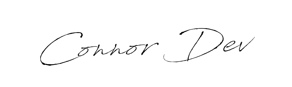 Design your own signature with our free online signature maker. With this signature software, you can create a handwritten (Antro_Vectra) signature for name Connor Dev. Connor Dev signature style 6 images and pictures png