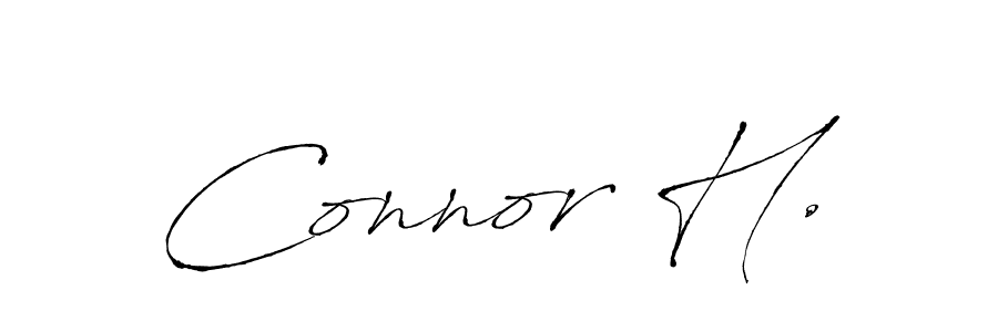 You should practise on your own different ways (Antro_Vectra) to write your name (Connor H.) in signature. don't let someone else do it for you. Connor H. signature style 6 images and pictures png