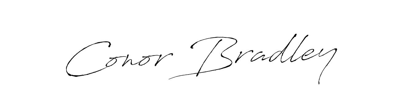 Conor Bradley stylish signature style. Best Handwritten Sign (Antro_Vectra) for my name. Handwritten Signature Collection Ideas for my name Conor Bradley. Conor Bradley signature style 6 images and pictures png