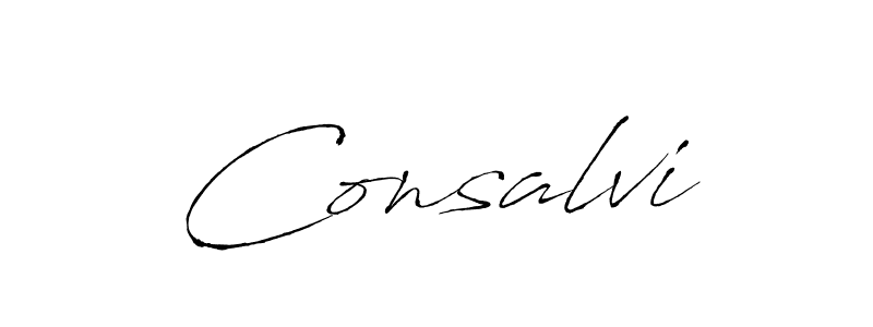 Create a beautiful signature design for name Consalvi. With this signature (Antro_Vectra) fonts, you can make a handwritten signature for free. Consalvi signature style 6 images and pictures png