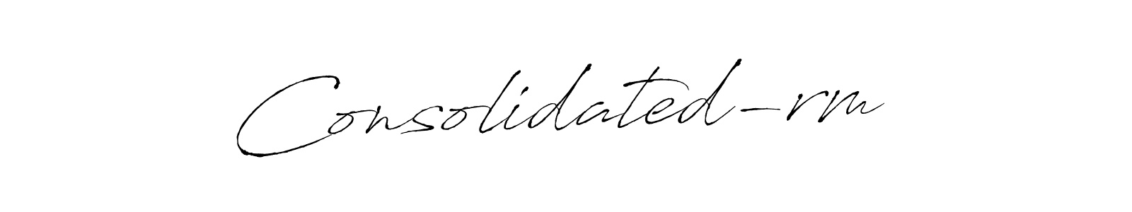 Create a beautiful signature design for name Consolidated-rm . With this signature (Antro_Vectra) fonts, you can make a handwritten signature for free. Consolidated-rm  signature style 6 images and pictures png
