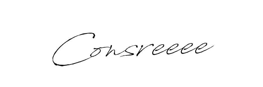 Similarly Antro_Vectra is the best handwritten signature design. Signature creator online .You can use it as an online autograph creator for name Consreeee. Consreeee signature style 6 images and pictures png