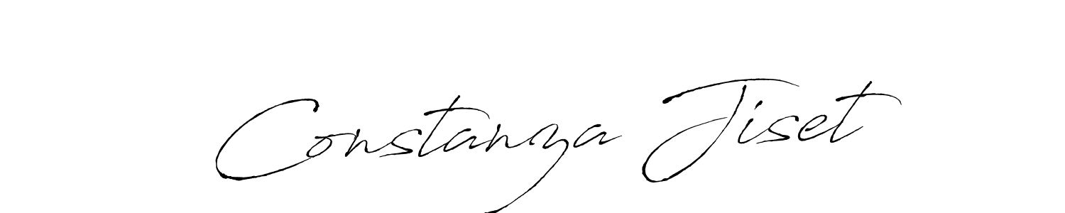 You should practise on your own different ways (Antro_Vectra) to write your name (Constanza Jiset) in signature. don't let someone else do it for you. Constanza Jiset signature style 6 images and pictures png
