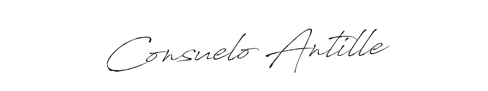 Make a beautiful signature design for name Consuelo Antille. Use this online signature maker to create a handwritten signature for free. Consuelo Antille signature style 6 images and pictures png