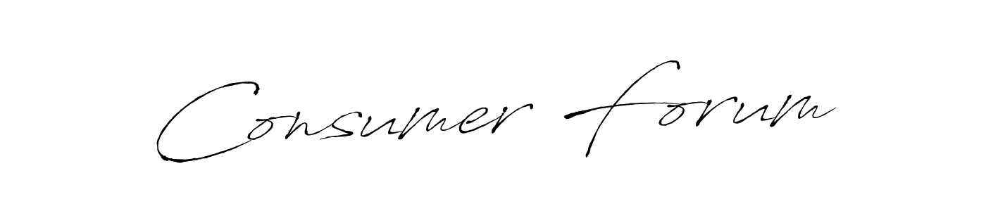 Make a beautiful signature design for name Consumer Forum. With this signature (Antro_Vectra) style, you can create a handwritten signature for free. Consumer Forum signature style 6 images and pictures png