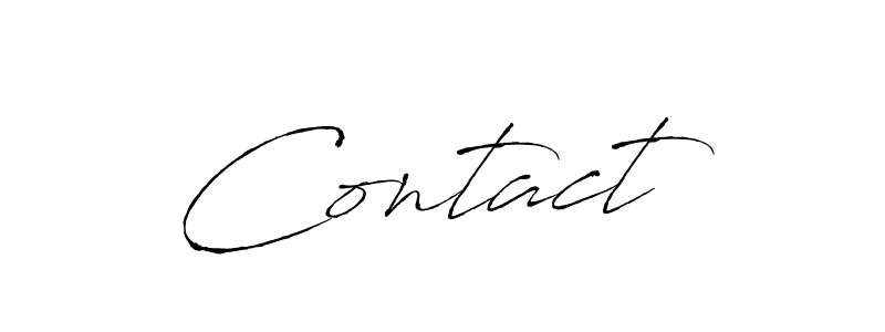 How to make Contact  signature? Antro_Vectra is a professional autograph style. Create handwritten signature for Contact  name. Contact  signature style 6 images and pictures png