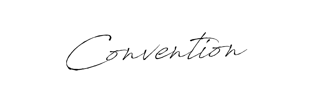 Make a beautiful signature design for name Convention. With this signature (Antro_Vectra) style, you can create a handwritten signature for free. Convention signature style 6 images and pictures png