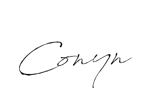You should practise on your own different ways (Antro_Vectra) to write your name (Conyn) in signature. don't let someone else do it for you. Conyn signature style 6 images and pictures png