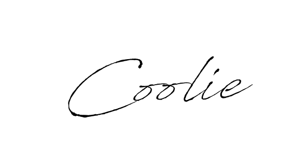 Design your own signature with our free online signature maker. With this signature software, you can create a handwritten (Antro_Vectra) signature for name Coolie. Coolie signature style 6 images and pictures png