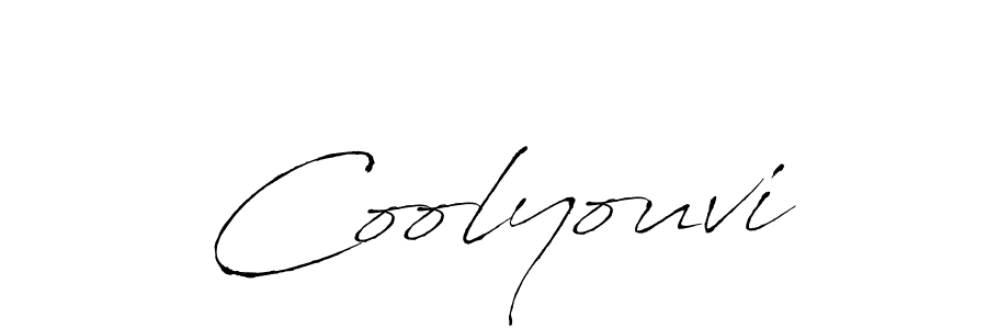 Design your own signature with our free online signature maker. With this signature software, you can create a handwritten (Antro_Vectra) signature for name Coolyouvi. Coolyouvi signature style 6 images and pictures png