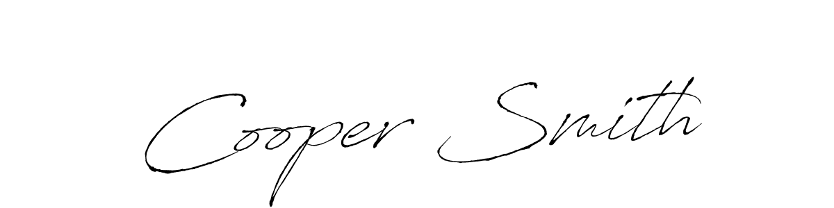 Make a beautiful signature design for name Cooper Smith. With this signature (Antro_Vectra) style, you can create a handwritten signature for free. Cooper Smith signature style 6 images and pictures png