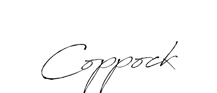 You should practise on your own different ways (Antro_Vectra) to write your name (Coppock) in signature. don't let someone else do it for you. Coppock signature style 6 images and pictures png