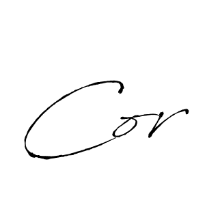 How to make Cor signature? Antro_Vectra is a professional autograph style. Create handwritten signature for Cor name. Cor signature style 6 images and pictures png