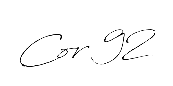 Also You can easily find your signature by using the search form. We will create Cor 92 name handwritten signature images for you free of cost using Antro_Vectra sign style. Cor 92 signature style 6 images and pictures png