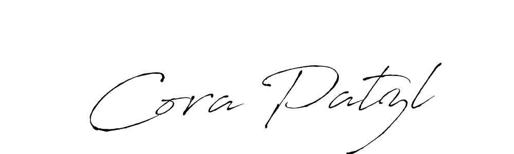 Design your own signature with our free online signature maker. With this signature software, you can create a handwritten (Antro_Vectra) signature for name Cora Patzl. Cora Patzl signature style 6 images and pictures png