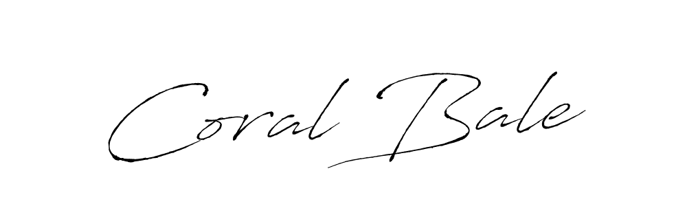 Make a beautiful signature design for name Coral Bale. With this signature (Antro_Vectra) style, you can create a handwritten signature for free. Coral Bale signature style 6 images and pictures png