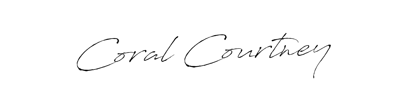Similarly Antro_Vectra is the best handwritten signature design. Signature creator online .You can use it as an online autograph creator for name Coral Courtney. Coral Courtney signature style 6 images and pictures png