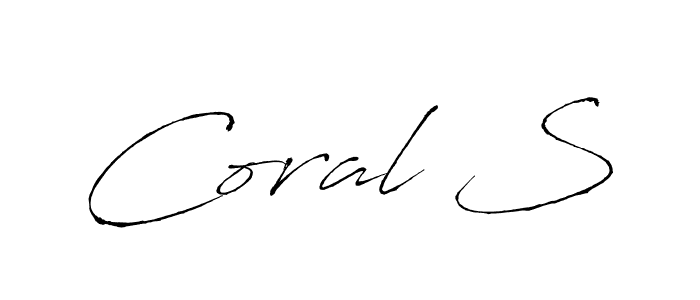 This is the best signature style for the Coral S name. Also you like these signature font (Antro_Vectra). Mix name signature. Coral S signature style 6 images and pictures png