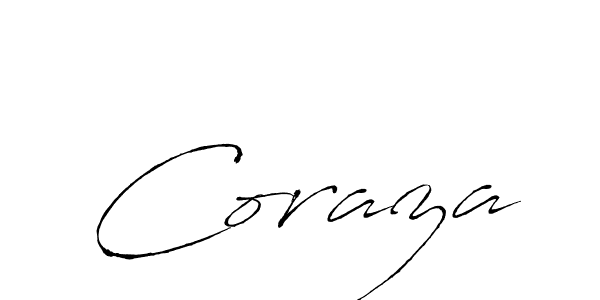 Design your own signature with our free online signature maker. With this signature software, you can create a handwritten (Antro_Vectra) signature for name Coraza. Coraza signature style 6 images and pictures png
