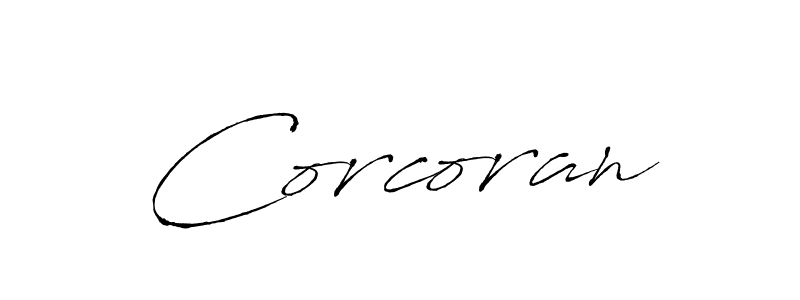 Design your own signature with our free online signature maker. With this signature software, you can create a handwritten (Antro_Vectra) signature for name Corcoran. Corcoran signature style 6 images and pictures png
