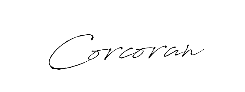 Make a beautiful signature design for name Corcoran. With this signature (Antro_Vectra) style, you can create a handwritten signature for free. Corcoran signature style 6 images and pictures png