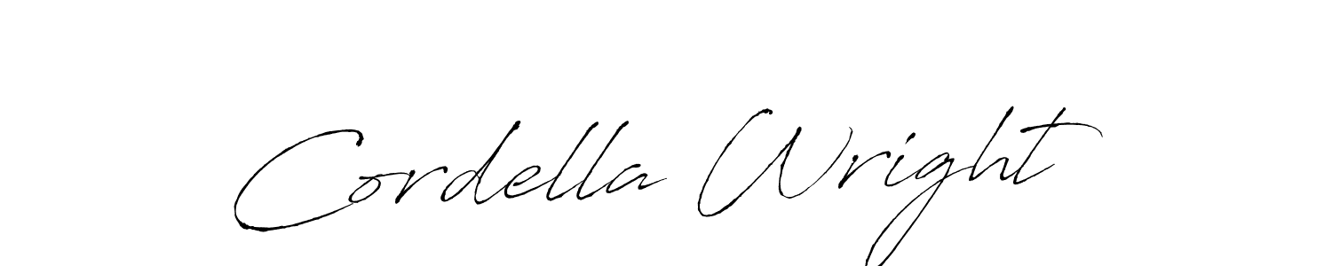 Cordella Wright stylish signature style. Best Handwritten Sign (Antro_Vectra) for my name. Handwritten Signature Collection Ideas for my name Cordella Wright. Cordella Wright signature style 6 images and pictures png