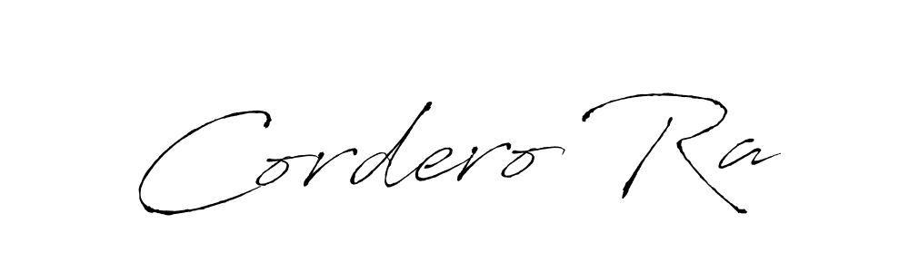 Also we have Cordero Ra name is the best signature style. Create professional handwritten signature collection using Antro_Vectra autograph style. Cordero Ra signature style 6 images and pictures png