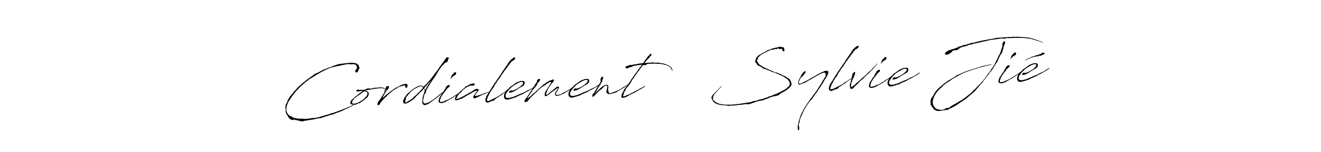 Cordialement   Sylvie Jié stylish signature style. Best Handwritten Sign (Antro_Vectra) for my name. Handwritten Signature Collection Ideas for my name Cordialement   Sylvie Jié. Cordialement   Sylvie Jié signature style 6 images and pictures png