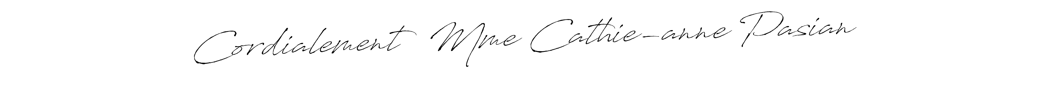 Cordialement  Mme Cathie-anne Pasian stylish signature style. Best Handwritten Sign (Antro_Vectra) for my name. Handwritten Signature Collection Ideas for my name Cordialement  Mme Cathie-anne Pasian. Cordialement  Mme Cathie-anne Pasian signature style 6 images and pictures png