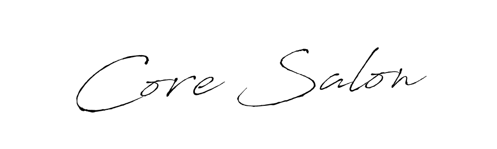 How to make Core Salon signature? Antro_Vectra is a professional autograph style. Create handwritten signature for Core Salon name. Core Salon signature style 6 images and pictures png