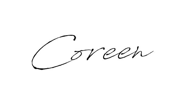 How to make Coreen name signature. Use Antro_Vectra style for creating short signs online. This is the latest handwritten sign. Coreen signature style 6 images and pictures png